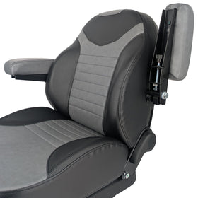 Keystone Seats close-up of stitching and PVC for durability benefit