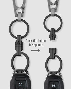 KeyUnity close-up of magnetic lock alignment, quick reconnection benefit