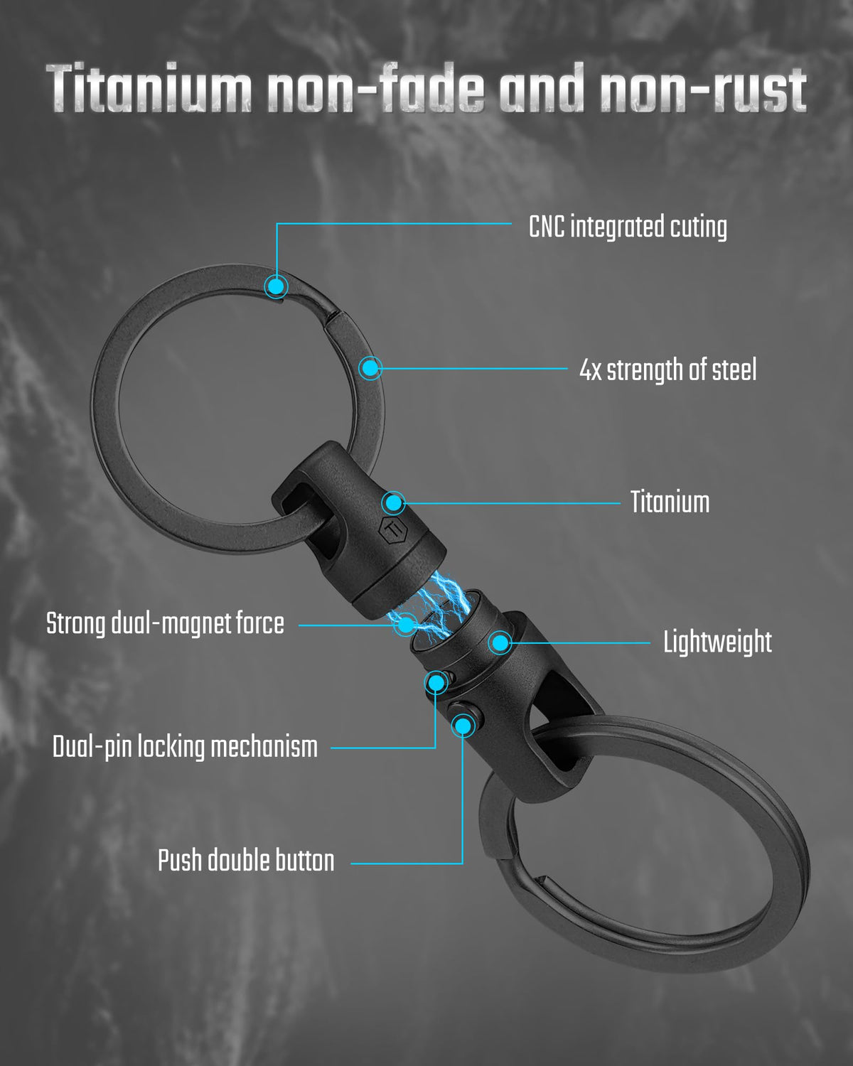 KeyUnity held in hand for scale, compact lightweight carry benefit