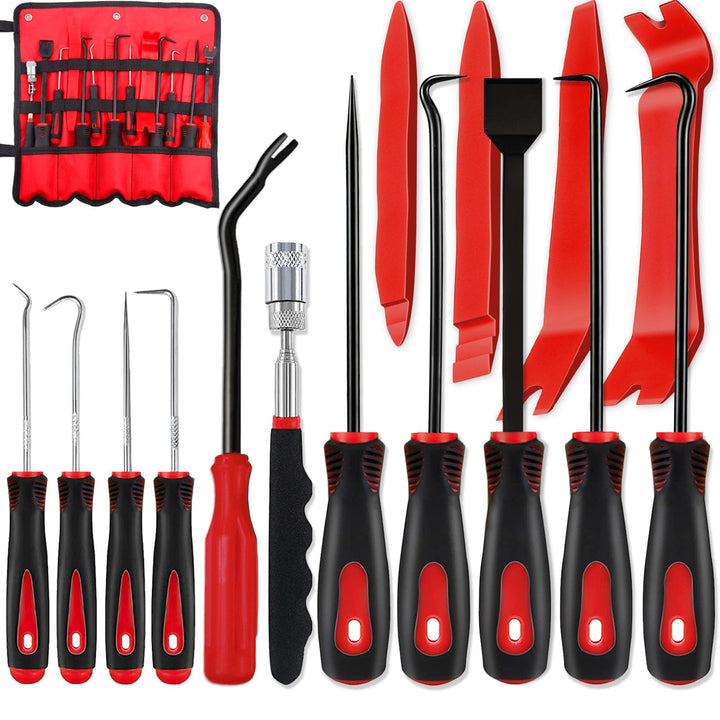 Keze kit front packaging showing organized tray and tool layout, ready for use