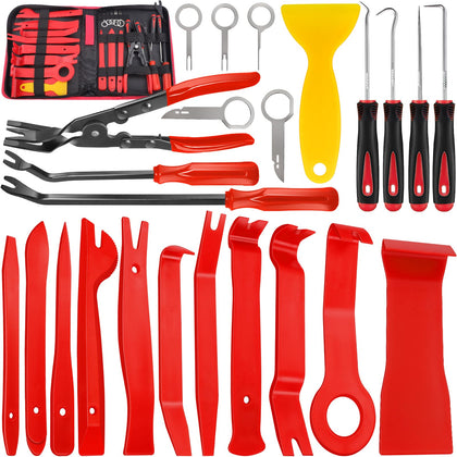 Keze front packaging view showing full 24-piece kit and organized bag, easy identification