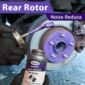 Keze grease texture close-up showing thick purple formula that clings to metal for lasting lubrication