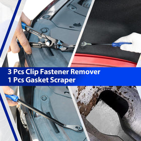 Keze tools in use removing a car door panel to prevent scratches and speed work