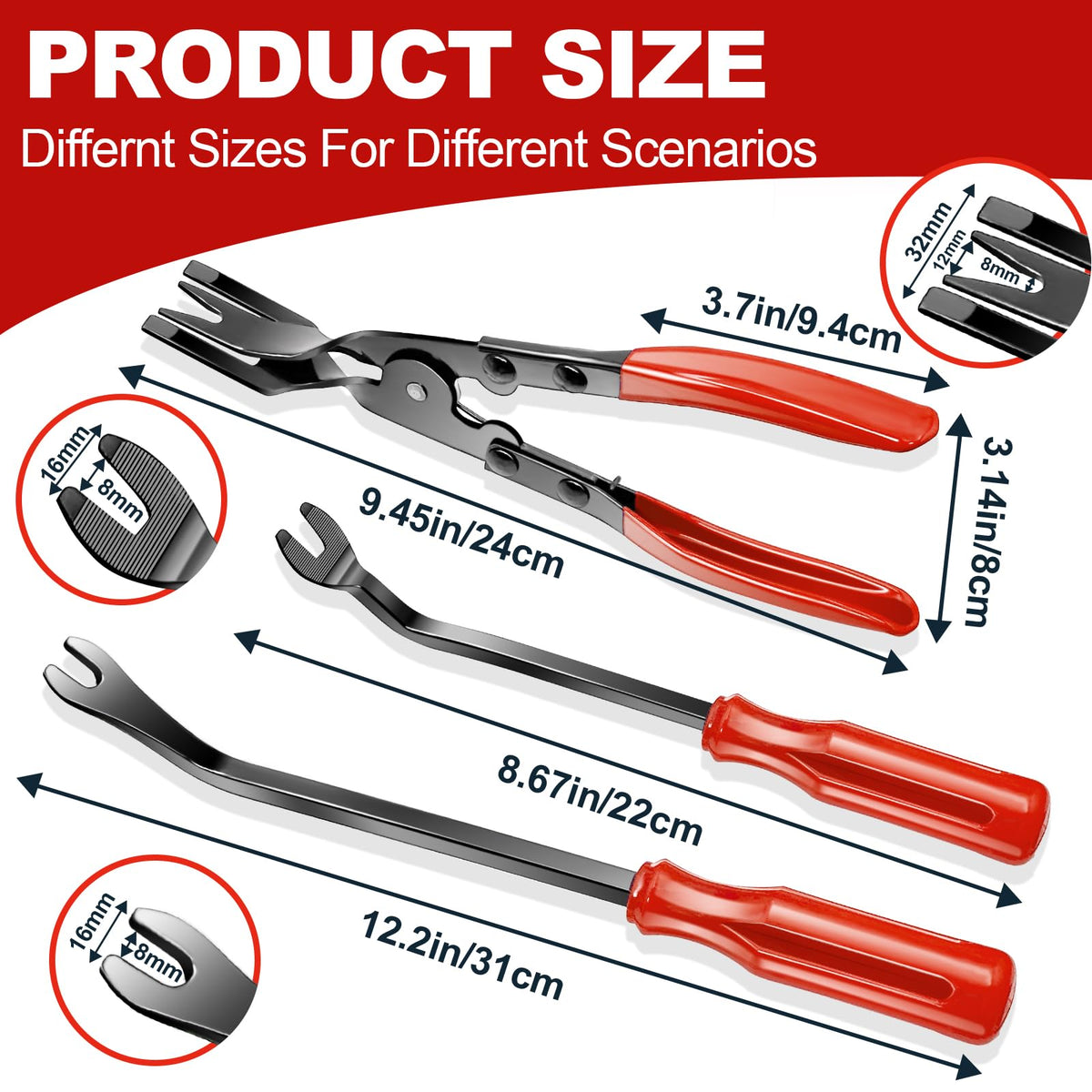 Keze precision pick hooks arranged to access seals, O-rings and tight clips effectively