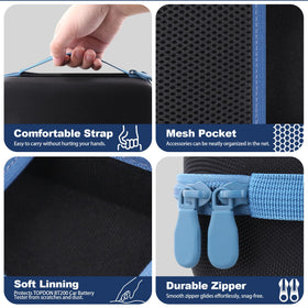khanka elastic strap securing tester to prevent movement during transport