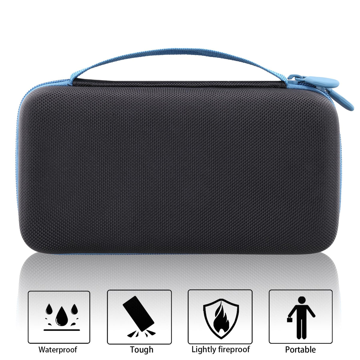 khanka carry strap and zipper detail enabling easy transport and sealing