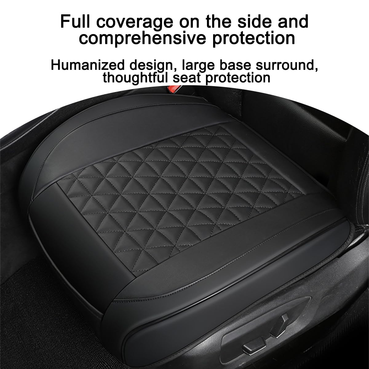 KHGUZ seat coverage scale comparison displaying how pad protects seat base