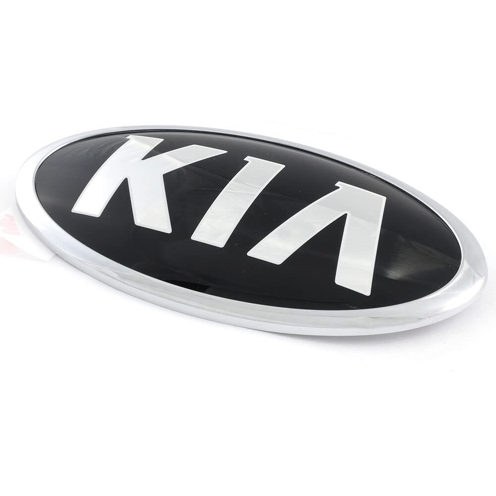 Kia Logo Assy-KIA SUB installed on trunk illustrating correct alignment and fit