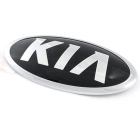 Kia Logo Assy-KIA SUB installed on trunk illustrating correct alignment and fit