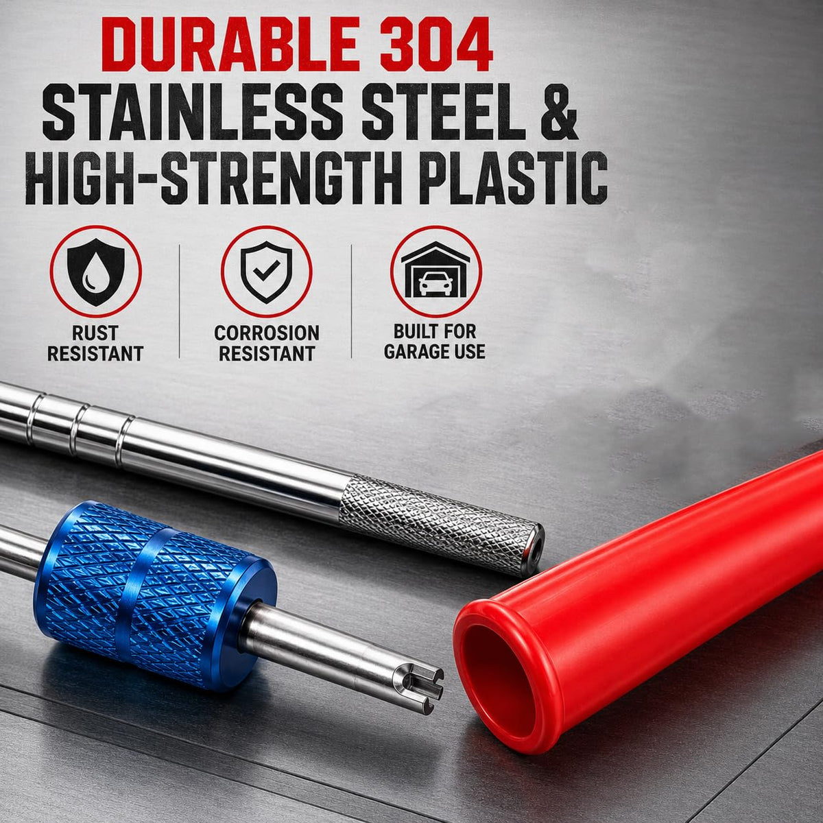kiaikmc push rod with valve stems group for secure stem seating