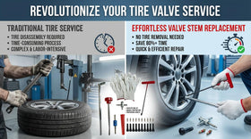 kiaikmc tool in use on car wheel demonstrating tire-in-place installation