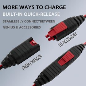 KIAPIEBIO X-Connect connector close-up showing waterproof cover benefit