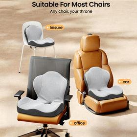 Kicknove cushion on office chair and gaming setup for versatile support