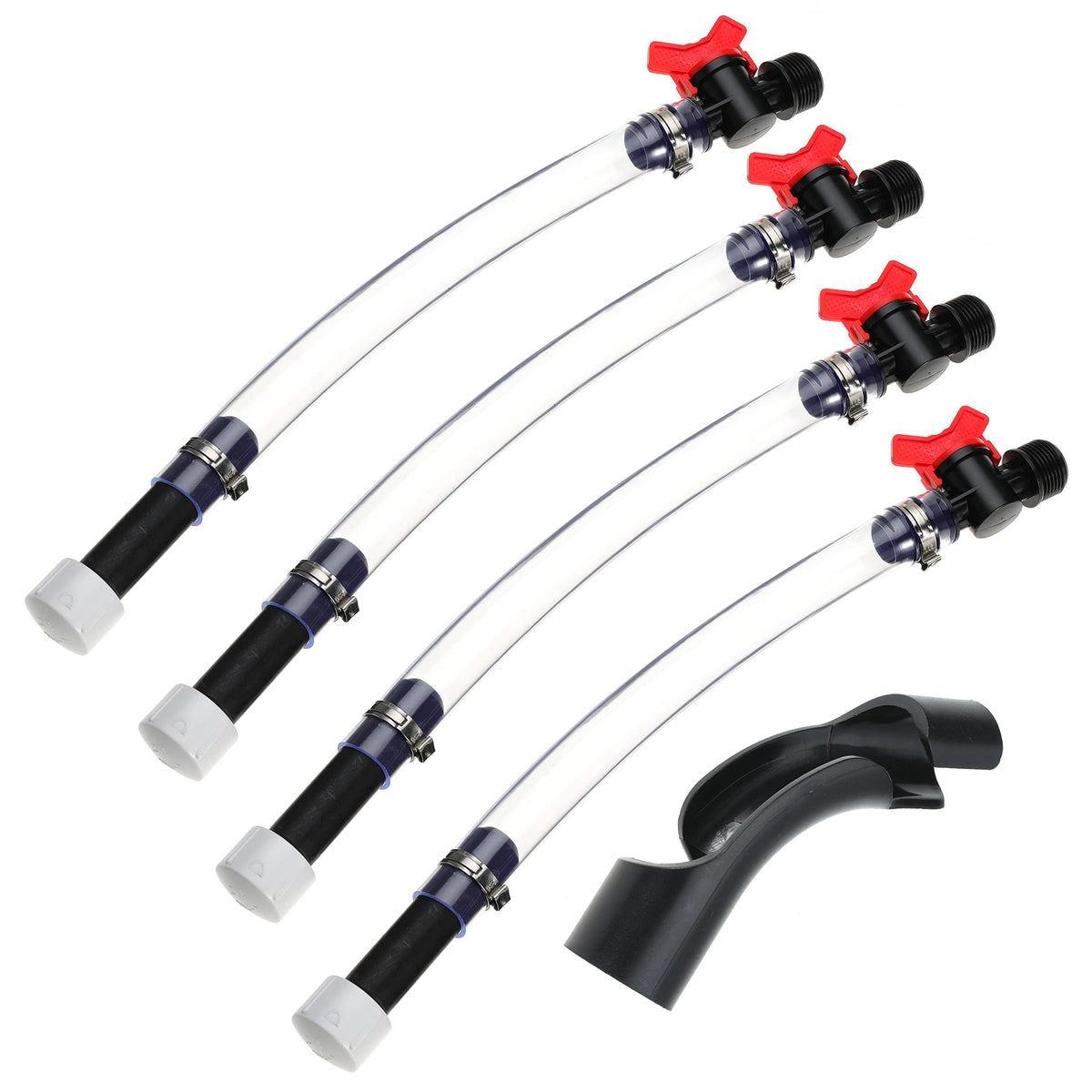 Kicofyee close-up of ball-valve hose tip providing controlled on-off fuel flow