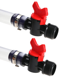 Kicofyee hose joint close detail showing ~0.79 inch diameter for wide compatibility