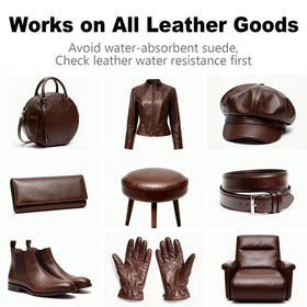 KIEPOL applying recoloring balm to a leather sofa for quick restoration