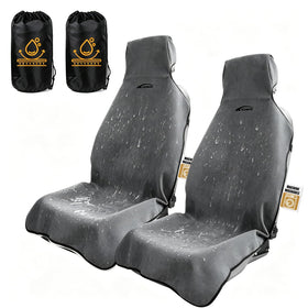 KIGEMOS front seat cover installed protecting upholstery