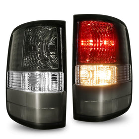 KIGEMOS front view of blackout rear lamp pair showing sleek design and fit