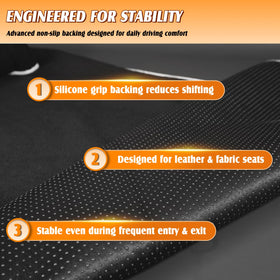KIGEMOS installed on car front seat showing practical use