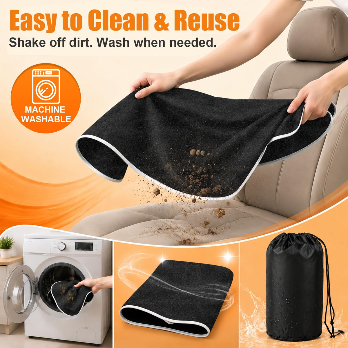 KIGEMOS rolled in trunk illustrating portable storage and travel convenience