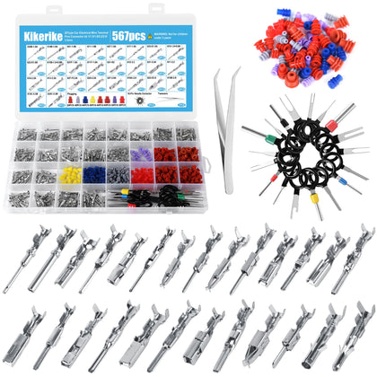 Kikerike front packaging showing full 567-piece kit and organized compartments for easy selection