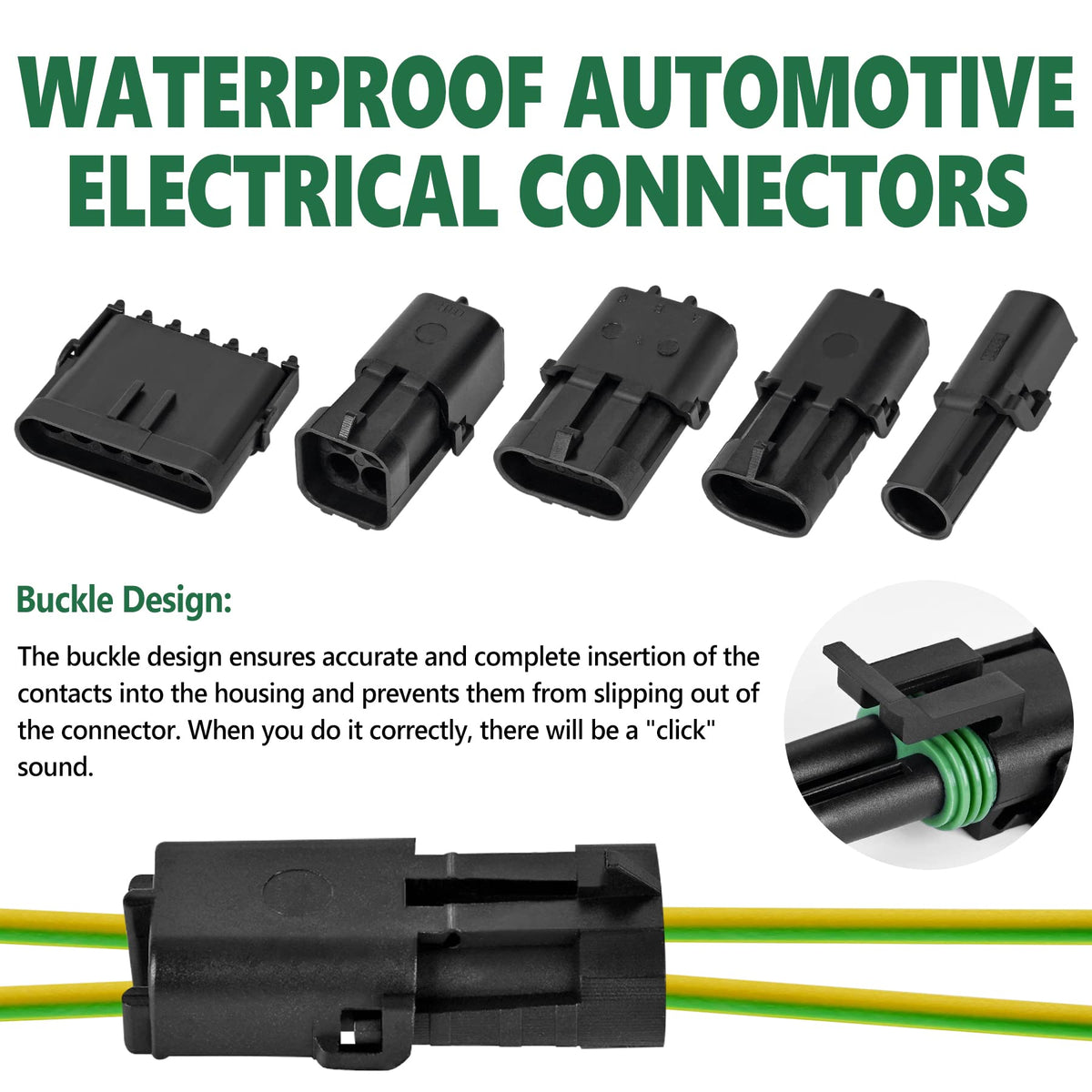 Kikerike scale view with wires showing compatible 22–14AWG sizing benefit