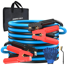 KIKIRV front packaging showing heavy-duty 0 gauge cables for reliable jumps