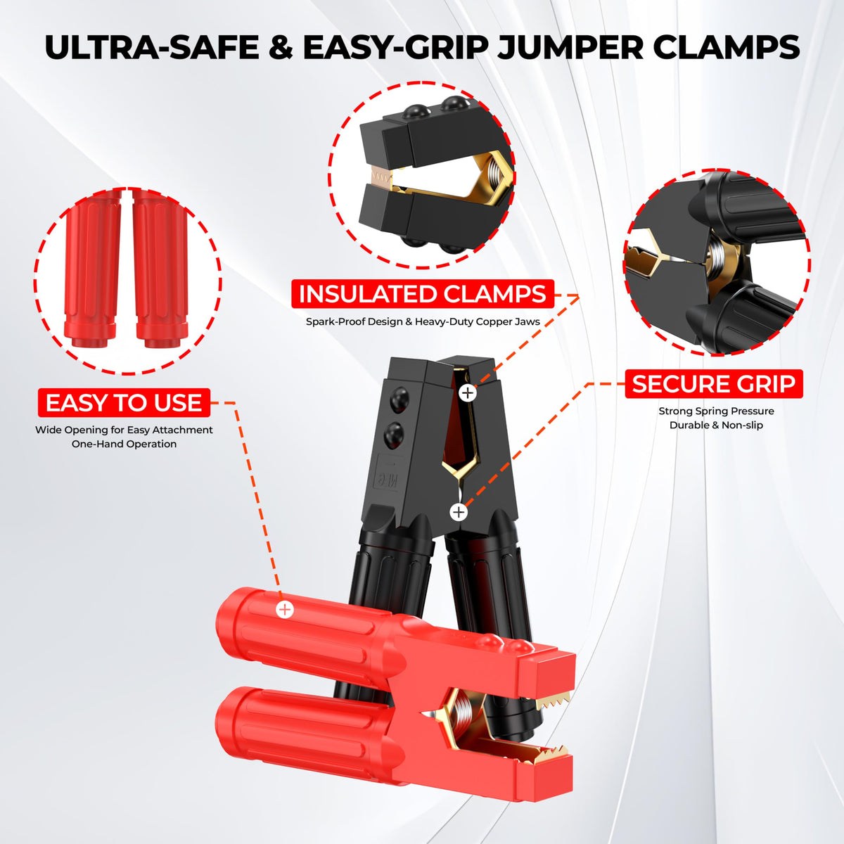 KIKIRV in use jump start between SUV and truck for quick battery recovery