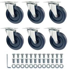 Kilixin front view showing six replacement caster wheels, ready to replace worn parts