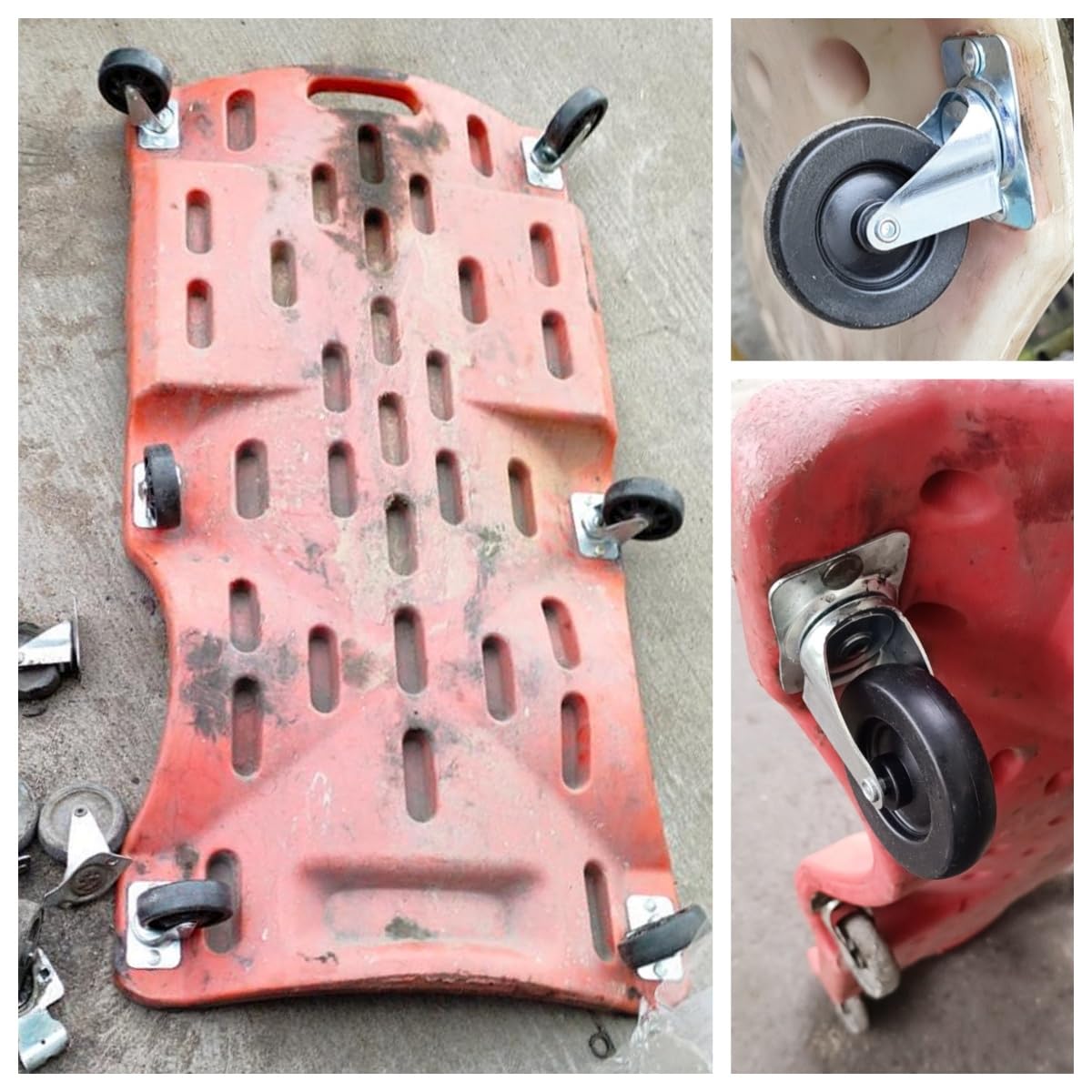 Kilixin installed on a plastic creeper to show restored mobility and fit