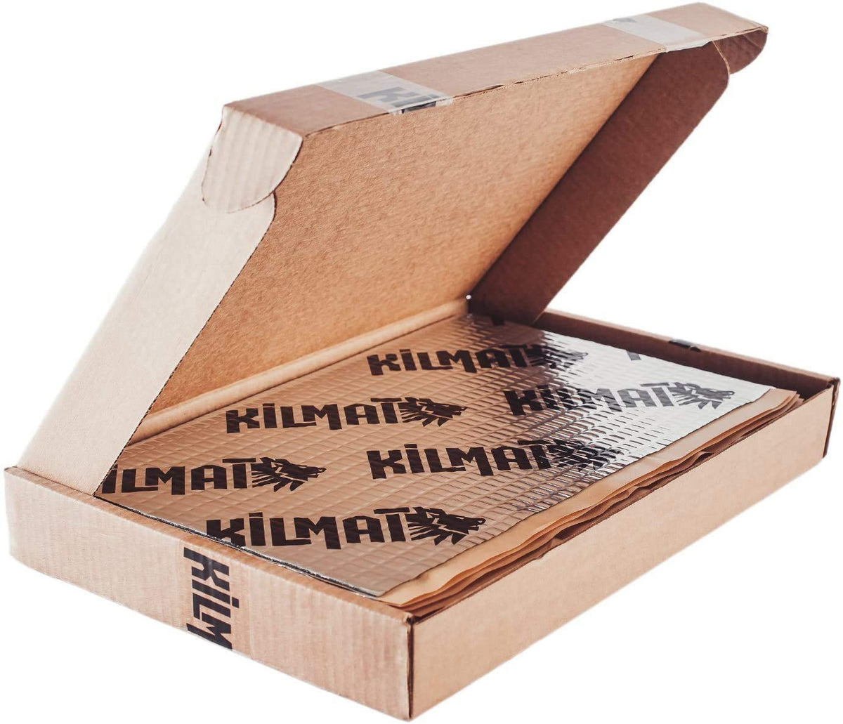 KILMAT embossed foil close-up showing installation indicator and alignment benefit