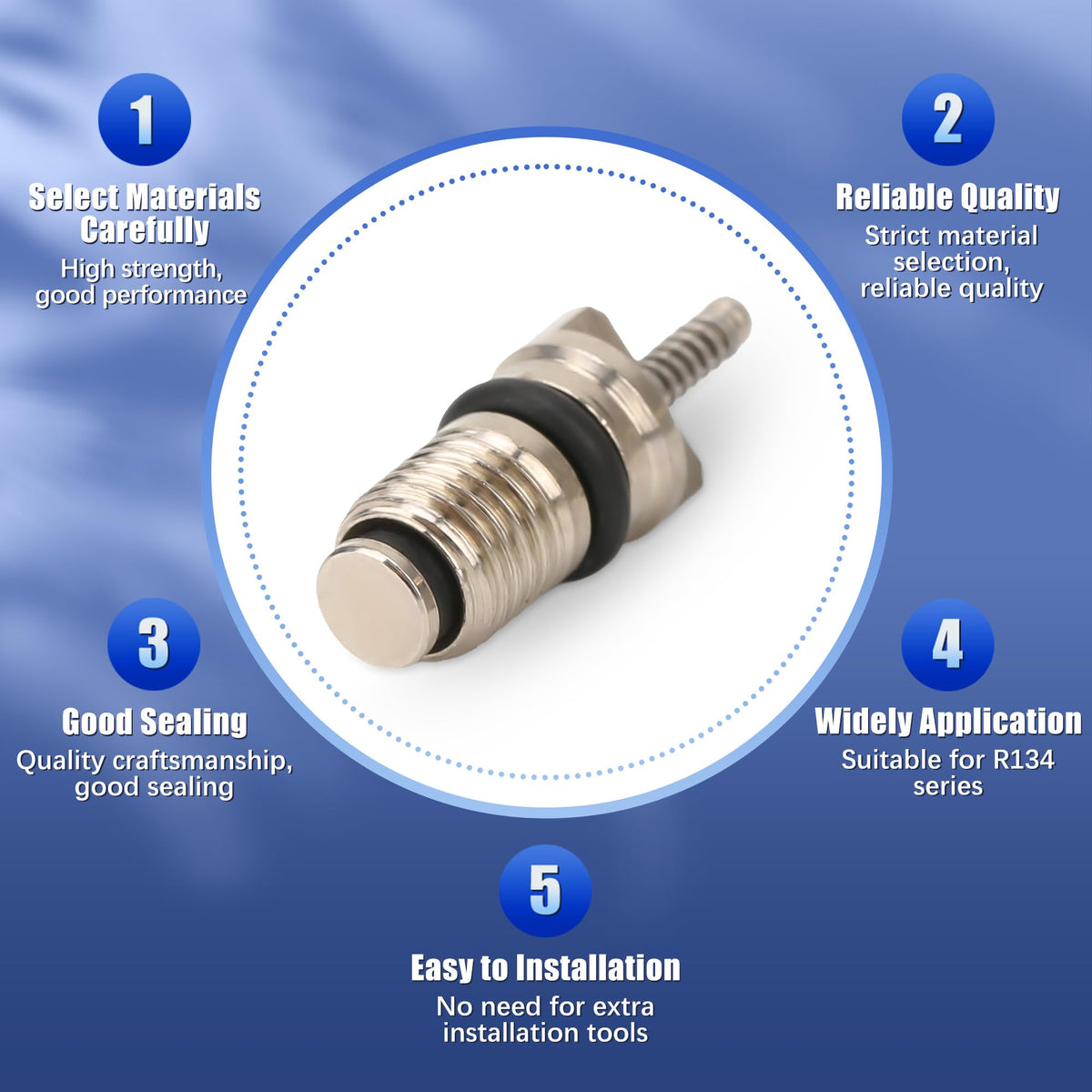 KIMISS valve core next to ruler showing size for correct compatibility