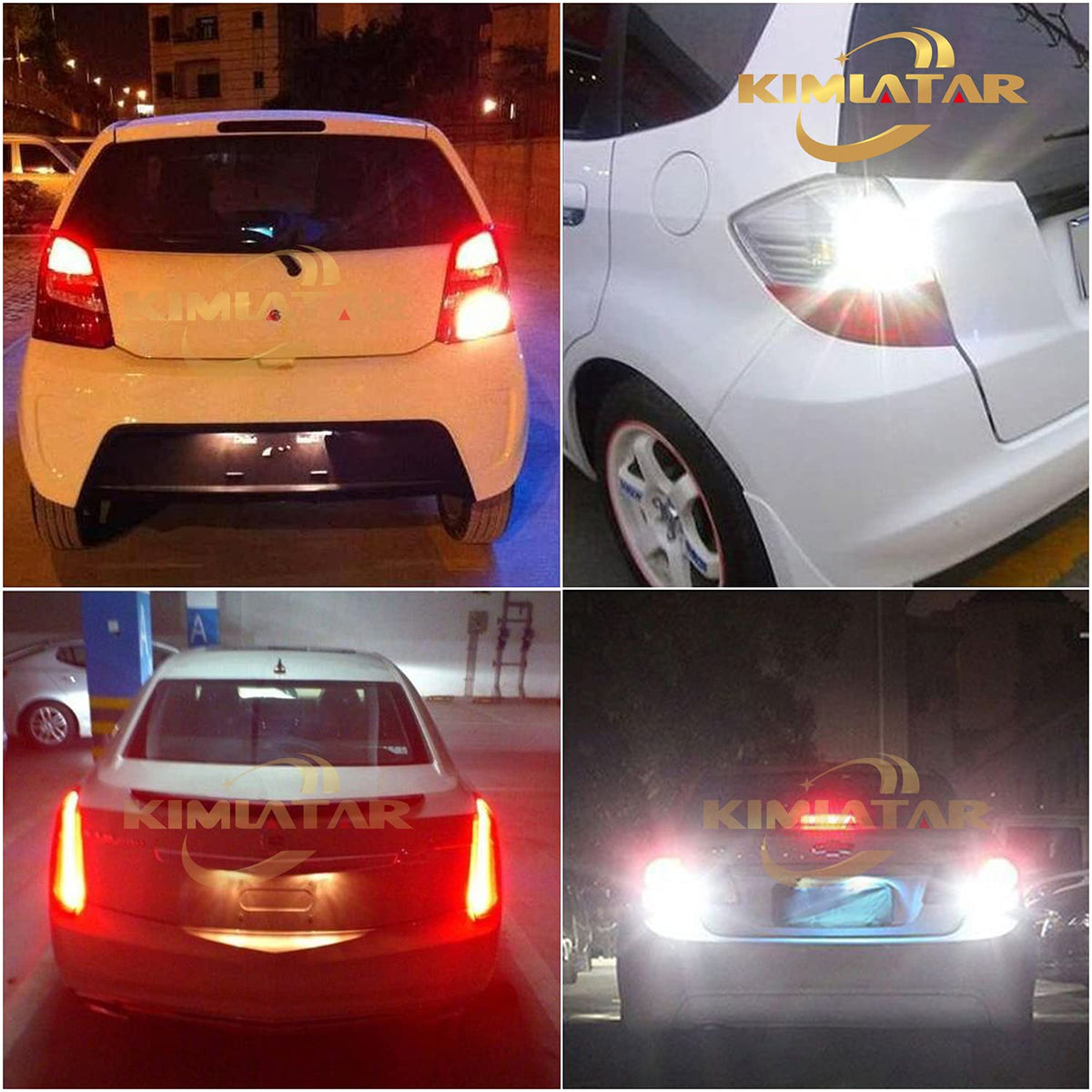 KIMLATAR bulb installed in vehicle reverse light improving visibility