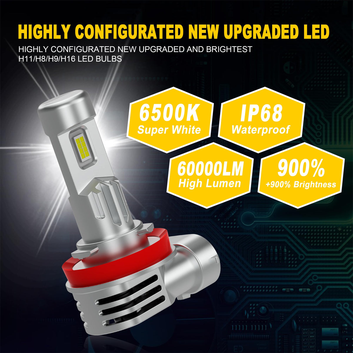 KIMLATAR bulb installed in headlight showing secure fit