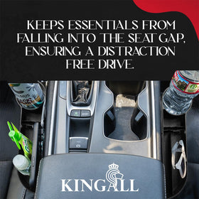 KINGALL cupholder holding coffee cup securely, reduces spills