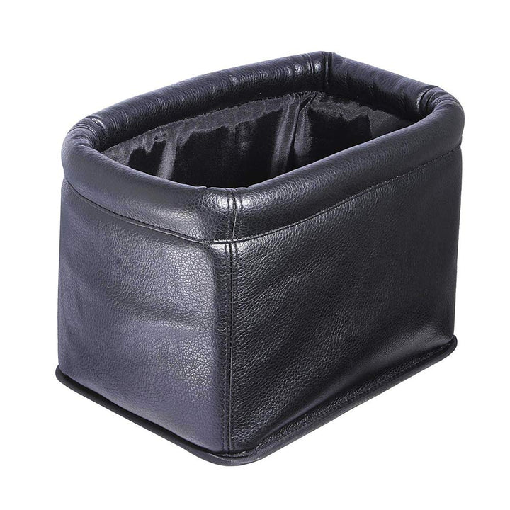 KINGBERWI front view showing sleek black leather look and refined appearance