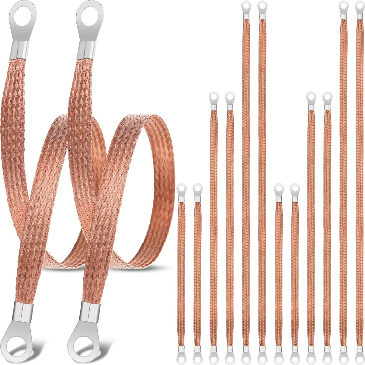 Kingdder front packaging showing complete 12-piece ground strap kit and benefits