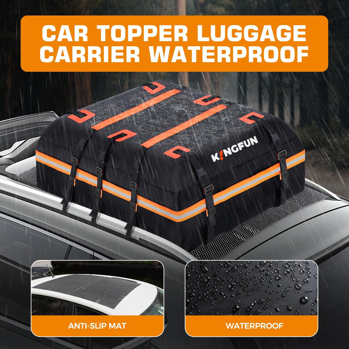 Kingfun close-up of waterproof PVC texture protecting gear