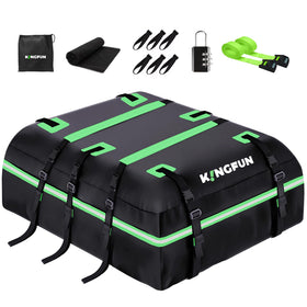 Kingfun front view of rooftop carrier showing full packed capacity benefit