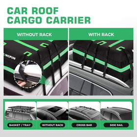 Kingfun carrier installed on SUV while loading gear for travel convenience