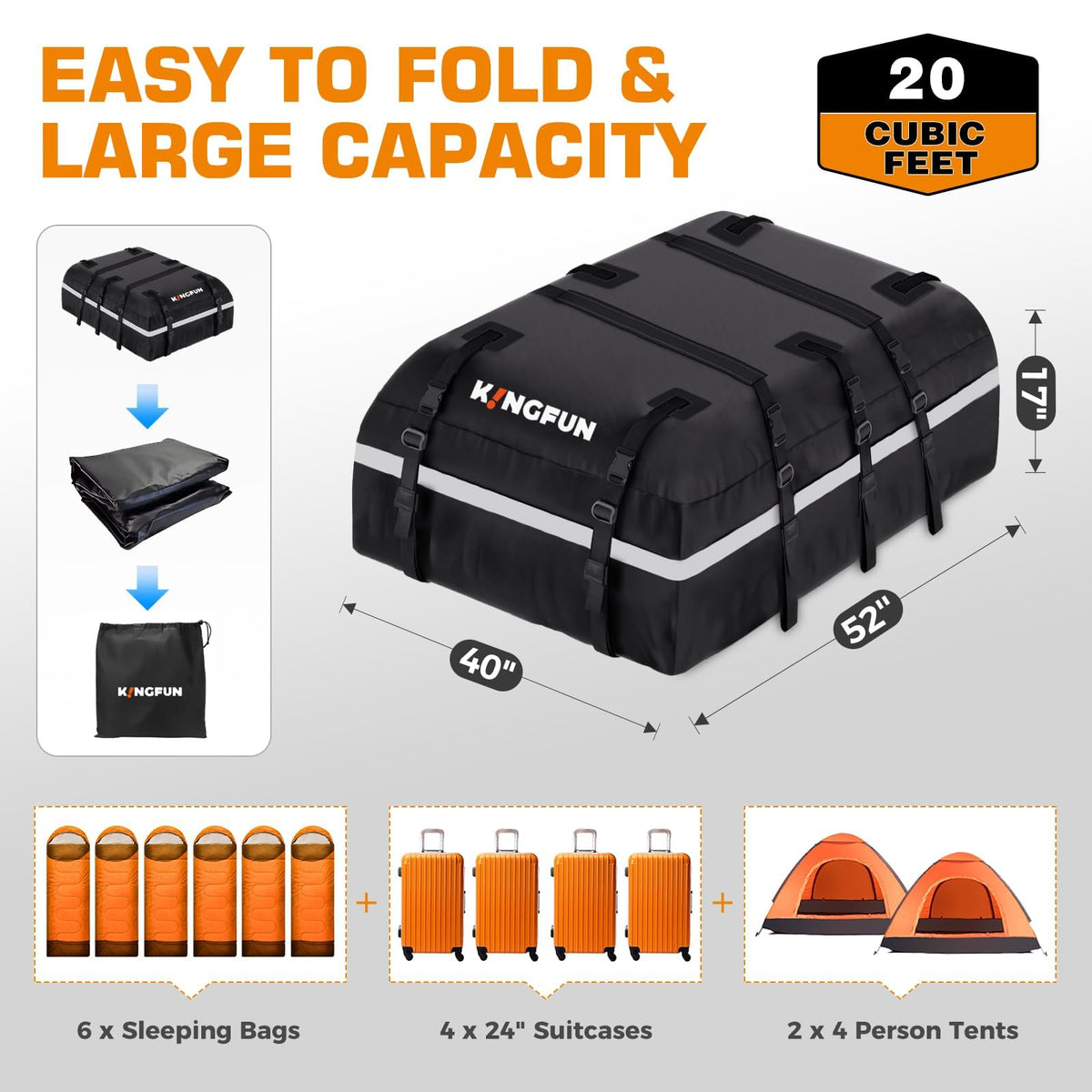 Kingfun installed on SUV side view illustrating secure fit benefit