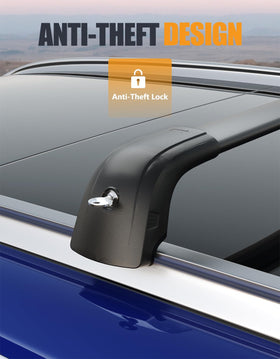 KINGGERI aerodynamic crossbar side profile reducing wind noise