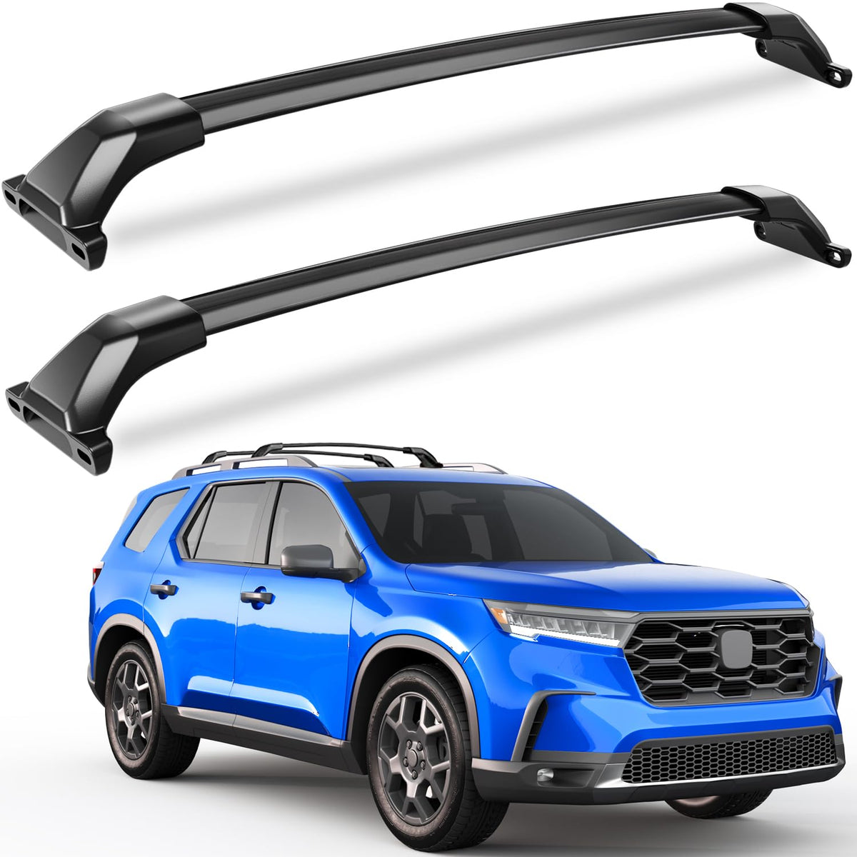 KINGGERI front profile on Honda Pilot showing secure fit and added cargo space