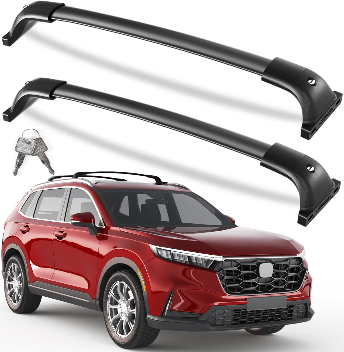 KINGGERI front view installed on 2024 Honda CR-V showing secure fit and sleek look