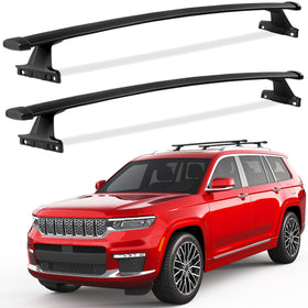 KINGGERI front view on Jeep Grand Cherokee L showing secure load benefit