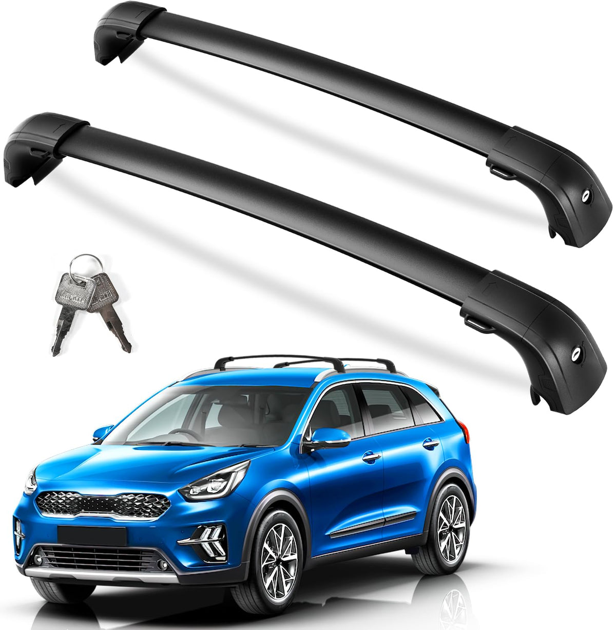 KINGGERI front installed on Kia Niro showing fit and secure mounting