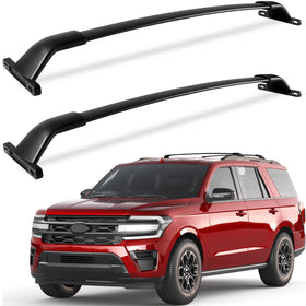KINGGERI front-mounted cross bars on Expedition showing sturdy fit and improved cargo capacity
