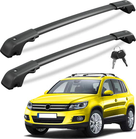 KINGGERI front view mounted on VW Tiguan showing stable cargo support
