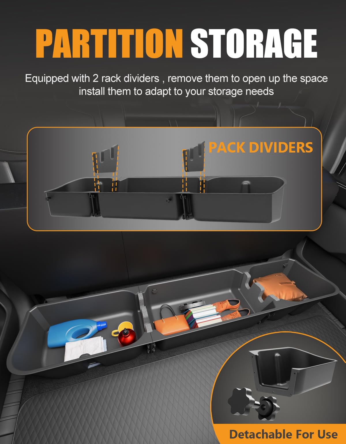 KINGGERI installed under seat in truck showing clean factory fit benefit