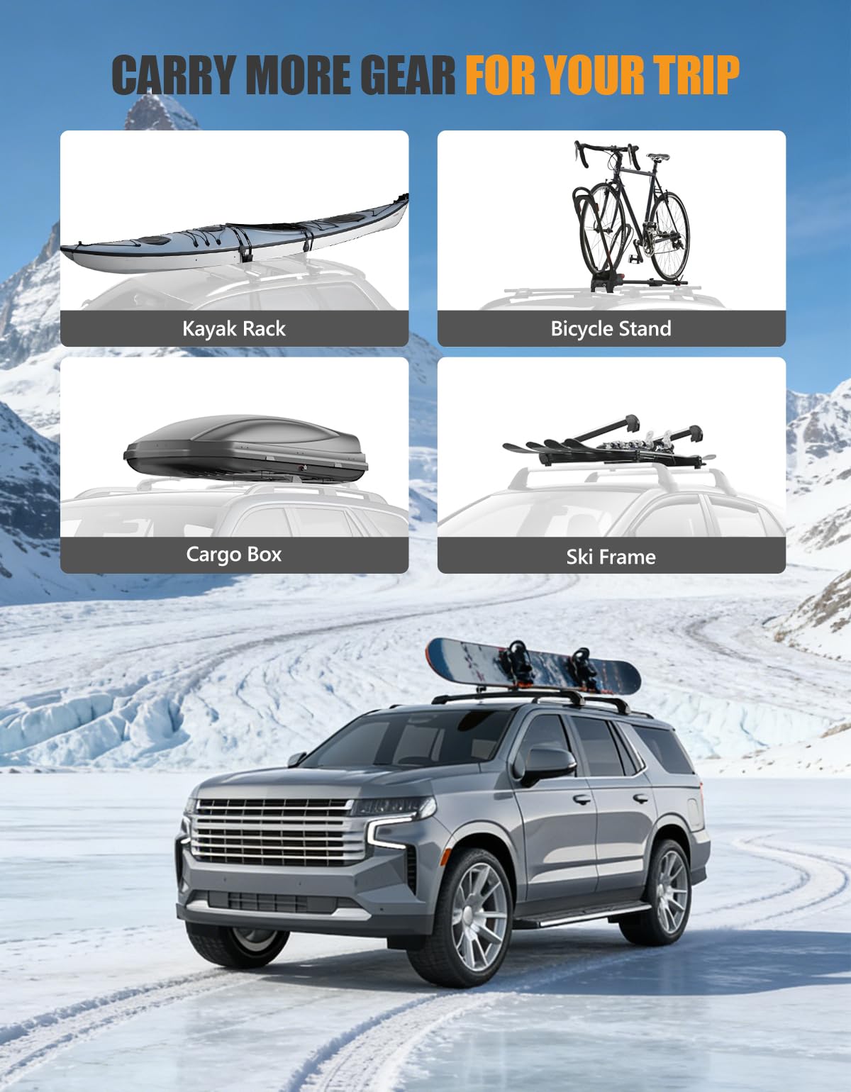 KINGGERI lifestyle shot on highway conveying quieter ride and dependable hauling